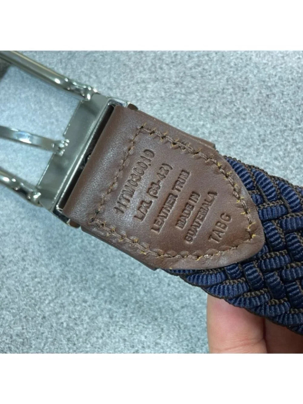 NWT Tommy Bahama Men's L/XL 40-44 Stretch Reversible Belt Brown & Navy